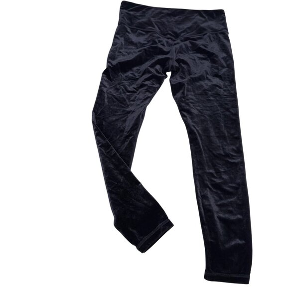 Athleta Elation Ultra High Rise Velvet Tight Large Black skinny stretch legging - Picture 2 of 11